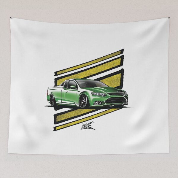 Item preview, ford falcon FG xr8 ute green  designed and sold by NaquashM.