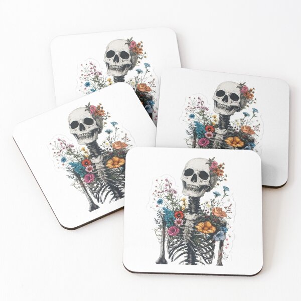 Item preview, Human Skeleton Love with Flowers designed and sold by melshyped.