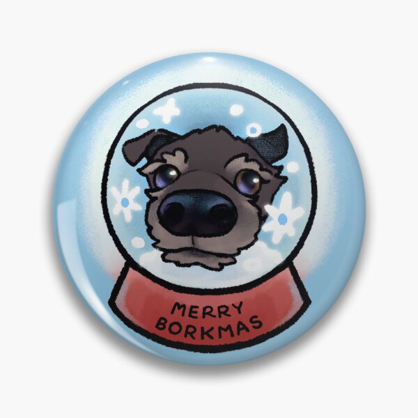 Item preview, Merry Borkmas Snow Globe Dog designed and sold by phogar.