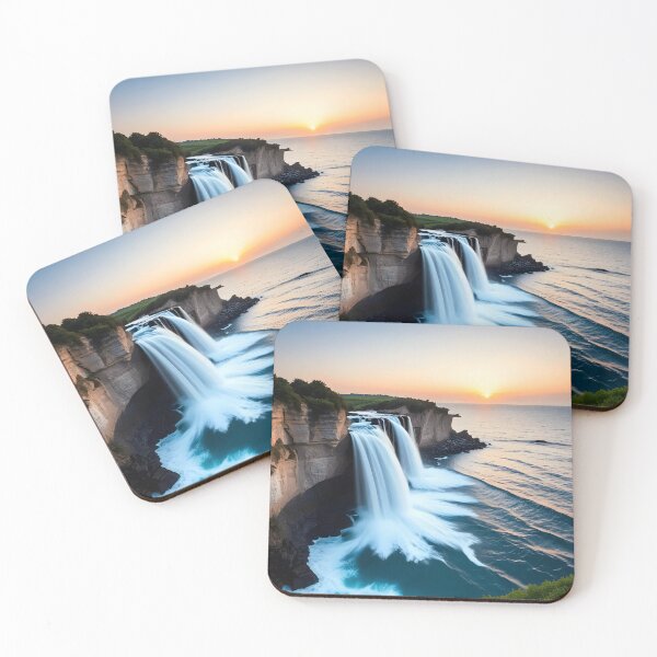 Artikelvorschau, Wasserfall und Meer 1 entworfen und verkauft von AA-designstore.