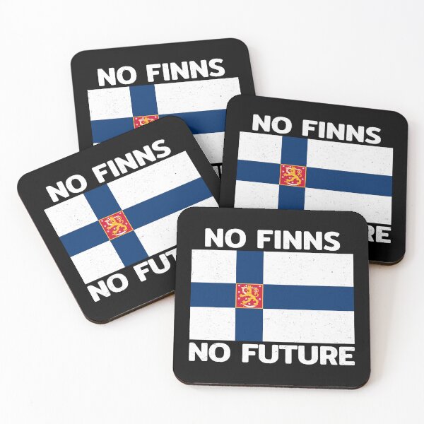 Item preview, No Finns No Future designed and sold by NicGrayGraphic.