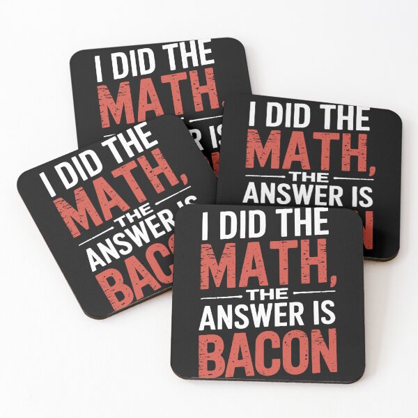 Item preview, Math and Bacon designed and sold by InsanseCreation.