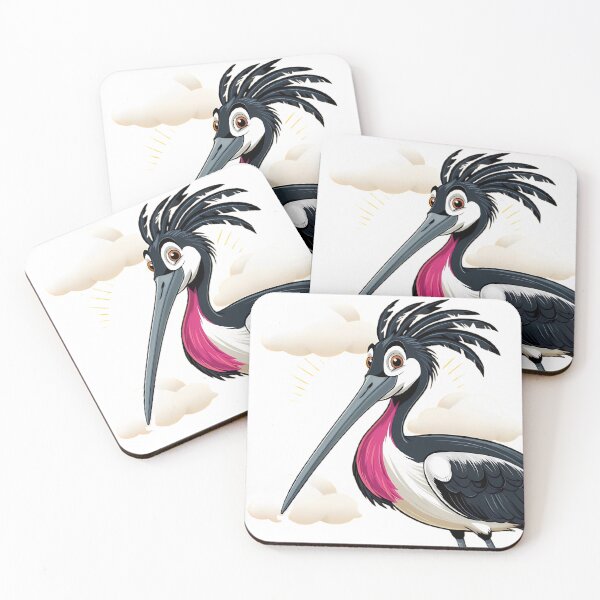 Item preview, Cartoon Stork Bird - Fun and Colorful Art designed and sold by Vesto Royal.
