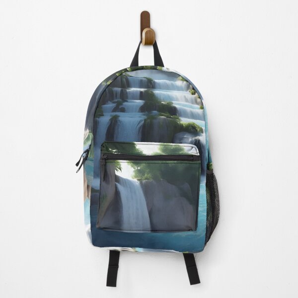 Item preview, waterfalls in the green forest or green jungle 19 designed and sold by AA-designstore.