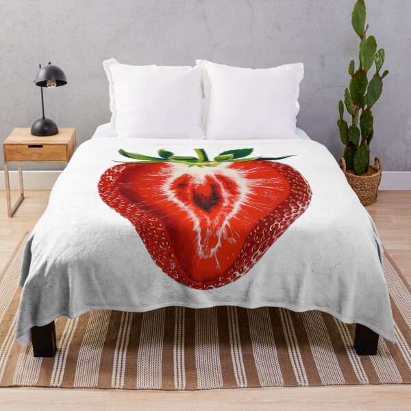 Item preview, Strawberry Love Heart-Shaped Art designed and sold by Amanda's Factory.