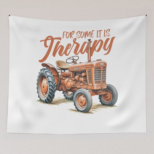 Item preview, For Some It Is Therapy Tractor Lover Farmer designed and sold by PrintCrafting.