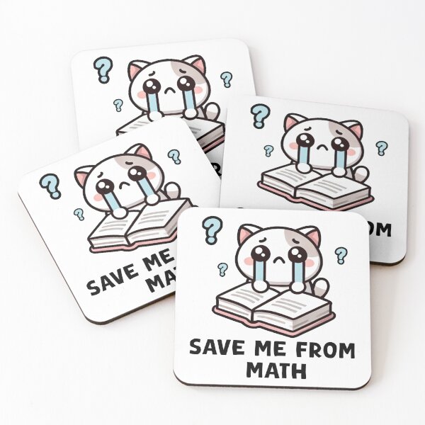 Item preview, Save Me From Math Cute Cat Crying Study designed and sold by 1GN1T1.