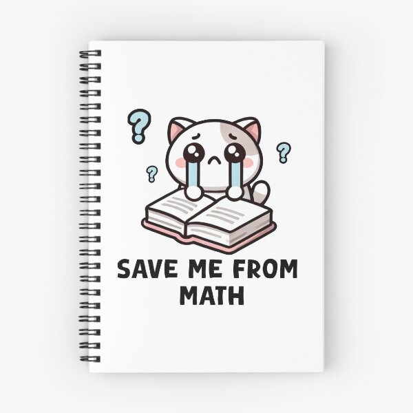 Item preview, Save Me From Math Cute Cat Crying Study designed and sold by 1GN1T1.