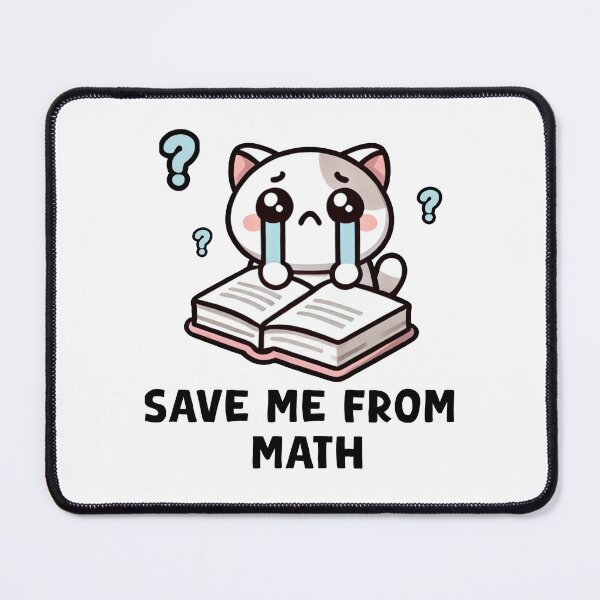 Item preview, Save Me From Math Cute Cat Crying Study designed and sold by 1GN1T1.