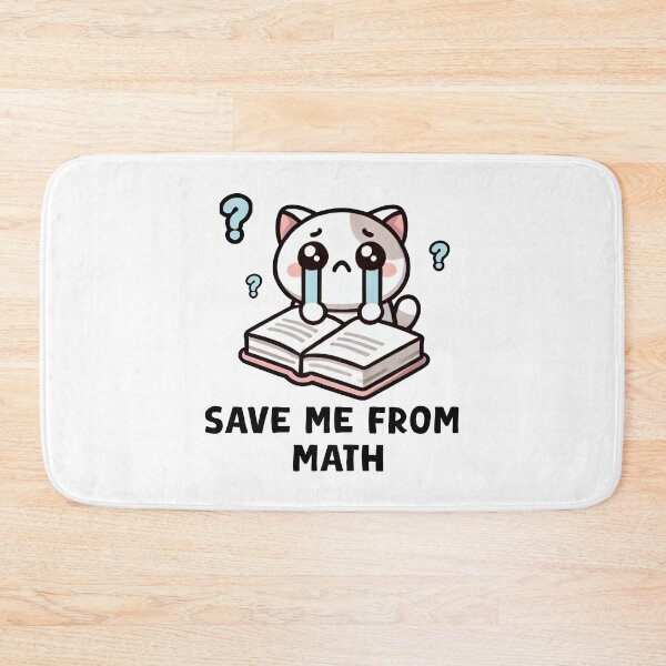 Item preview, Save Me From Math Cute Cat Crying Study designed and sold by 1GN1T1.