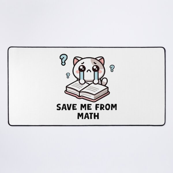Item preview, Save Me From Math Cute Cat Crying Study designed and sold by 1GN1T1.