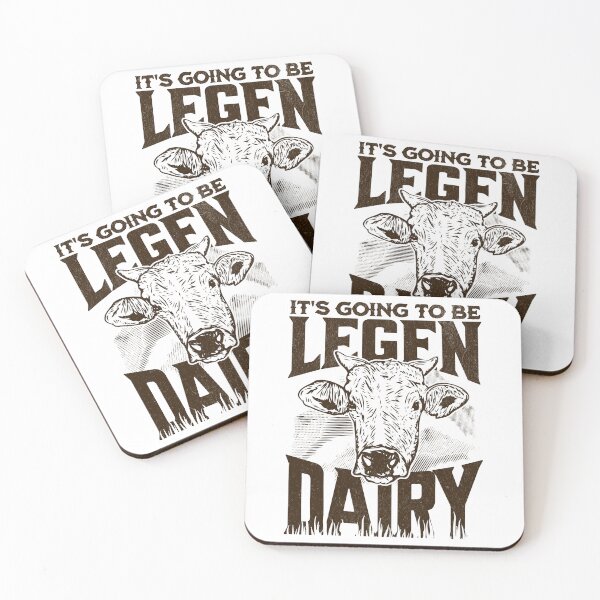 Item preview, It's Going to Be Legen-Dairy Funny Cow Farmer designed and sold by PrintCrafting.