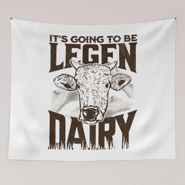 Item preview, It's Going to Be Legen-Dairy Funny Cow Farmer designed and sold by PrintCrafting.