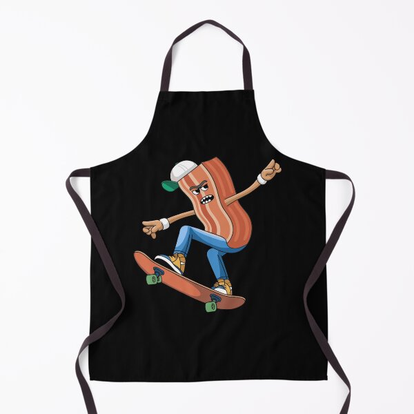 Item preview, Funny Skateboarding Bacon Cartoon Graphic designed and sold by InsanseCreation.