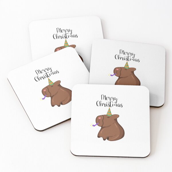 Item preview, Merry Christmas Capybara designed and sold by georgiaander.