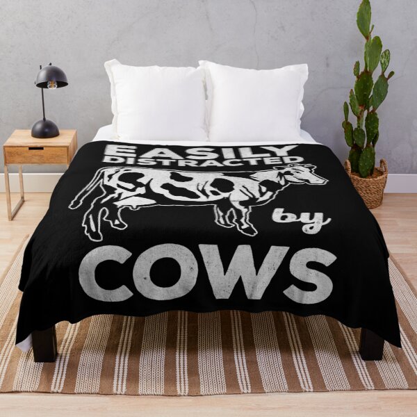 Item preview, Easily Distracted by Cows Animal Lover designed and sold by PrintCrafting.