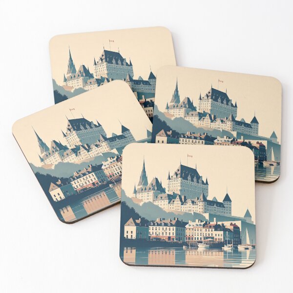 Item preview, Old Quebec City Minimalism Art Style designed and sold by artofuniverse.