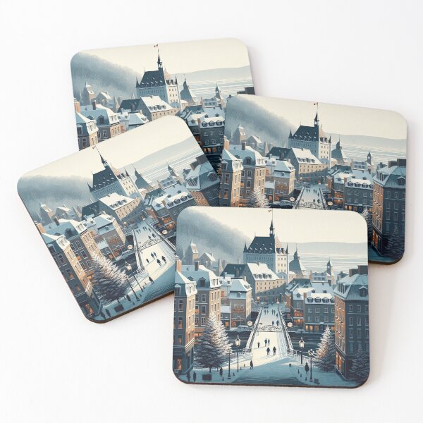 Item preview, Old Quebec City Minimalism Art Style designed and sold by artofuniverse.