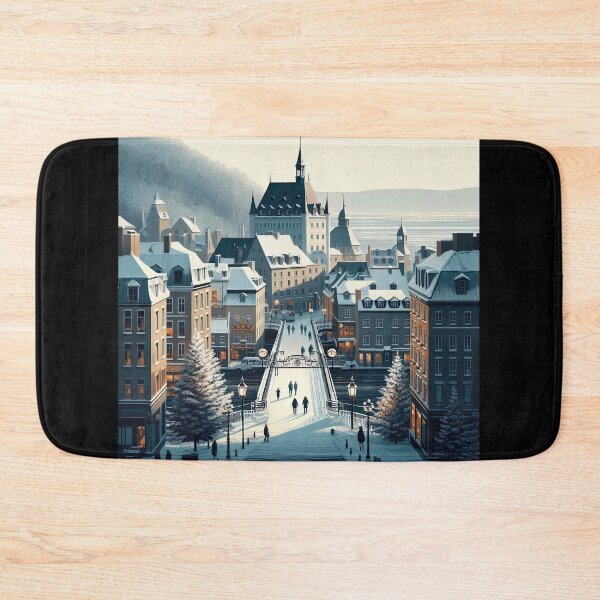 Item preview, Old Quebec City Minimalism Art Style designed and sold by artofuniverse.