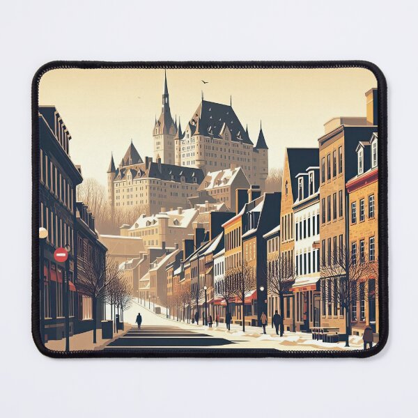 Item preview, Old Quebec City Minimalism Art Style designed and sold by artofuniverse.