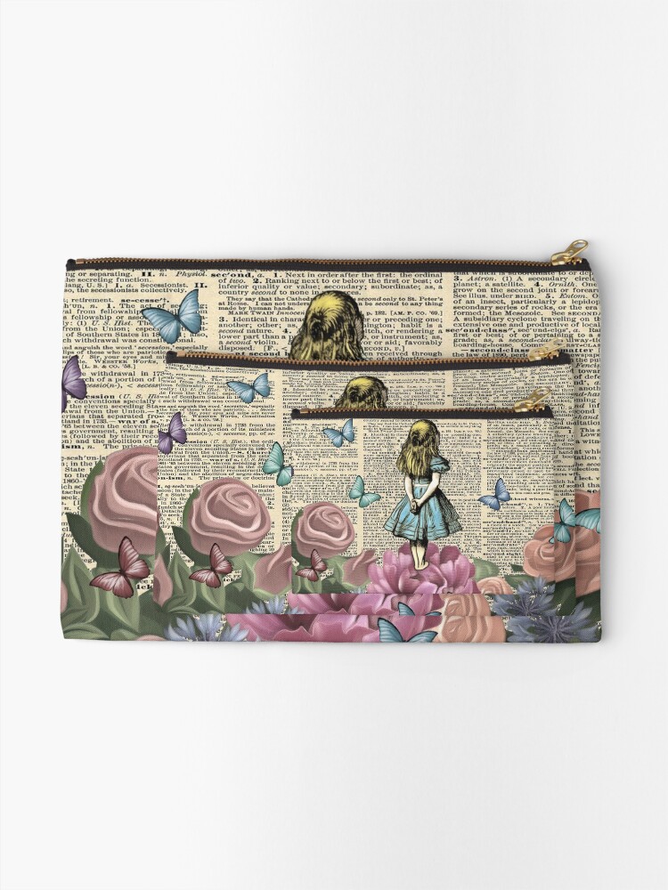 Alternate view of Alice In Wonderland - Wonderland Garden Zipper Pouch