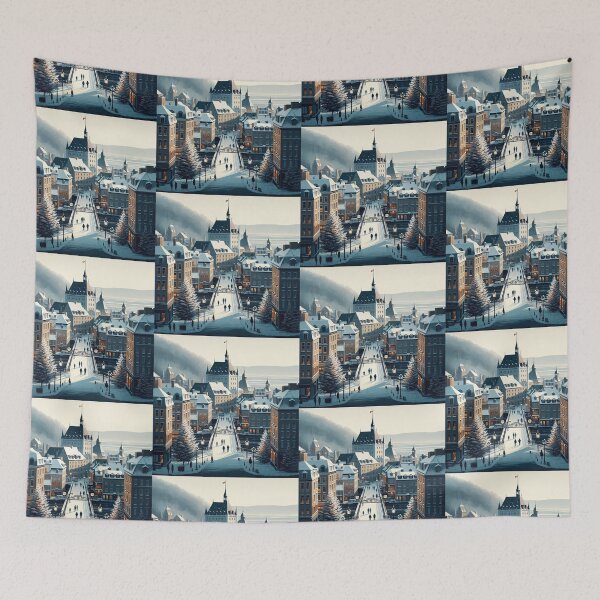 Item preview, Old Quebec City Minimalism Art Style designed and sold by artofuniverse.