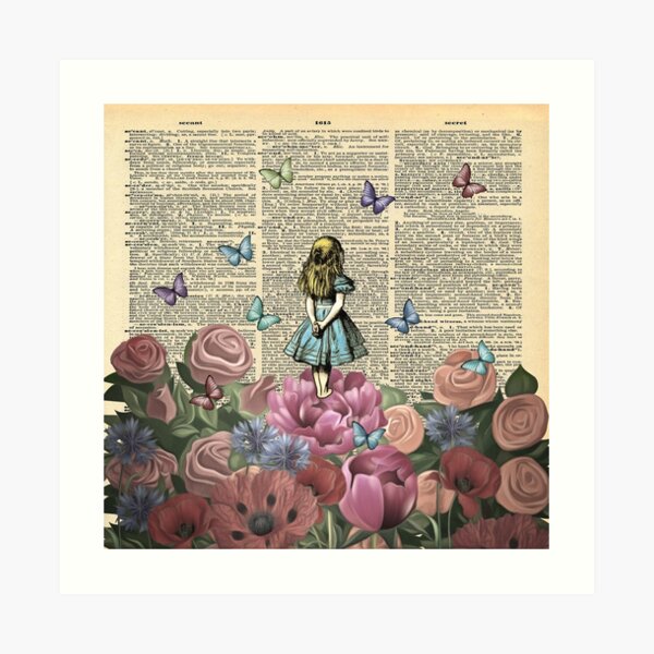 Alice In Wonderland - Wonderland Garden Art Print