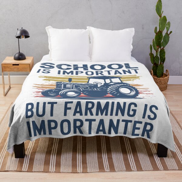 Item preview, School Is Important Farming Is Importanter Funny designed and sold by PrintCrafting.