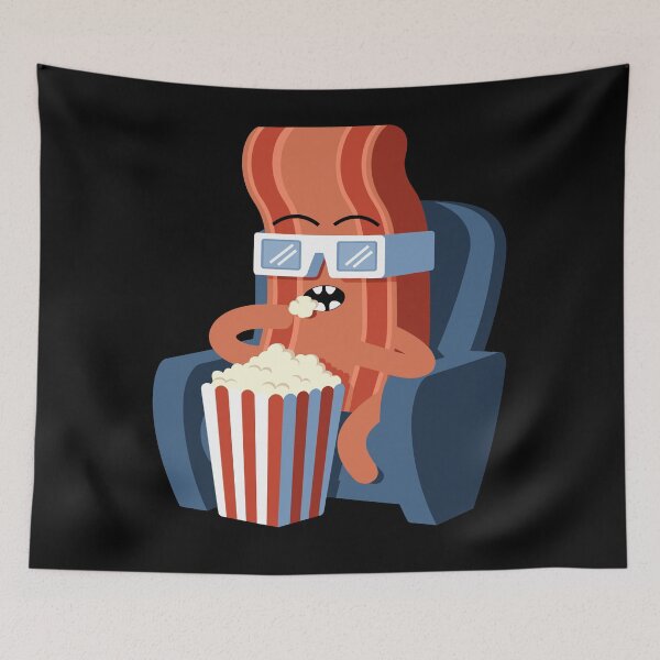 Item preview, Fun Cartoon Character Eating Popcorn designed and sold by InsanseCreation.
