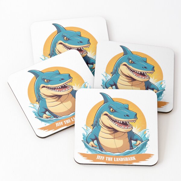 Item preview, jeff the landshark  designed and sold by Purple Eggplant Art ⭐⭐⭐⭐.
