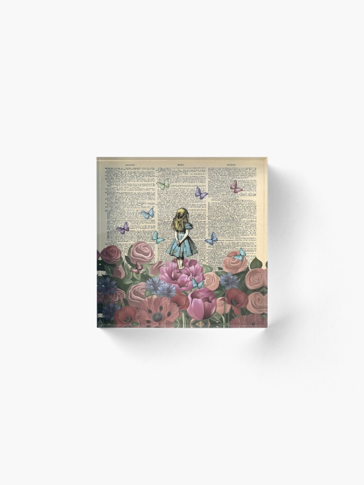 Alternate view of Alice In Wonderland - Wonderland Garden Acrylic Block