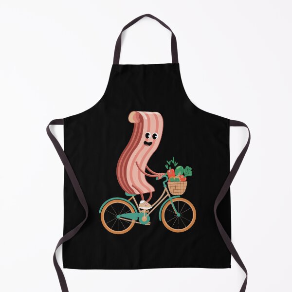 Item preview, Funny Bacon Riding a Bicycle designed and sold by InsanseCreation.