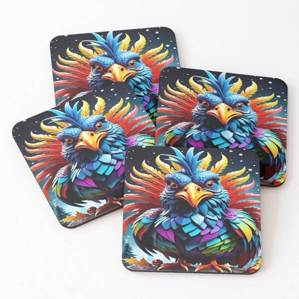 Item preview, Funny colorful Christmas turkey decorative. designed and sold by DaliaSabryTee.