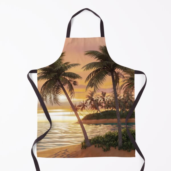 Item preview, palm trees on the beach sand designed and sold by AA-designstore.