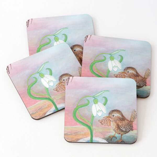 Item preview, Heralds of spring - Wren Bird Talking to Snowdrop designed and sold by Julia Doria.