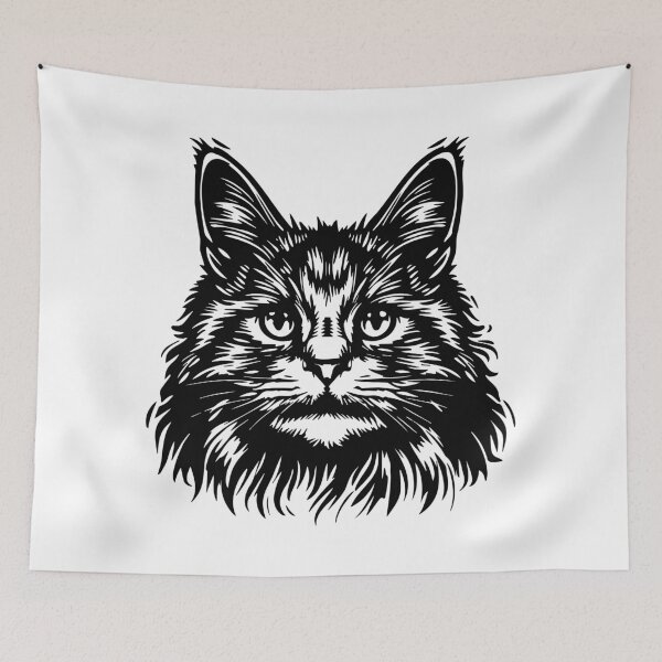 Item preview, American Bobtail Cat Minimalist Line Art designed and sold by House Of Roza.