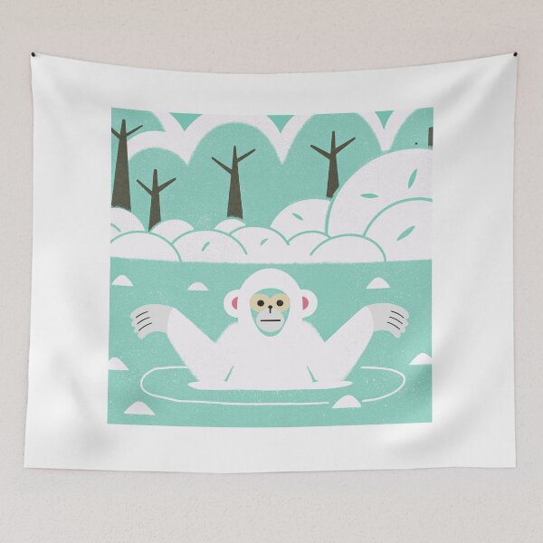 Item preview, Embarassing Snow Monkey スノーモンキー Design designed and sold by pablobroon.