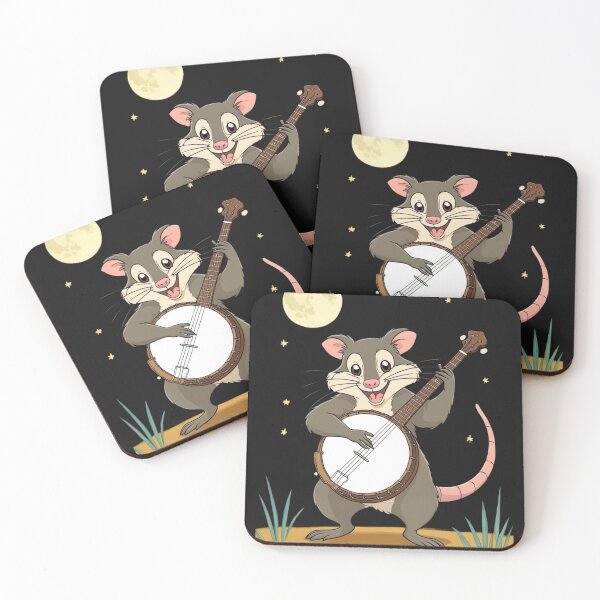 Item preview, Funny Opossum Playing Banjo  designed and sold by 1fudluk.