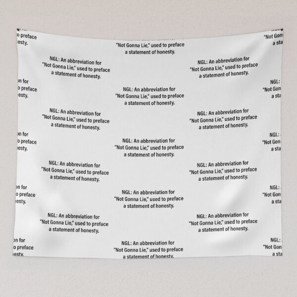 Item preview, NGL Not Gonna Lie Definittion designed and sold by Jonesetcetera.