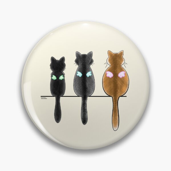 Item preview, Angel Black Cat, Angel Gray Cat, Angel Orange Cat designed and sold by TurtuShop.