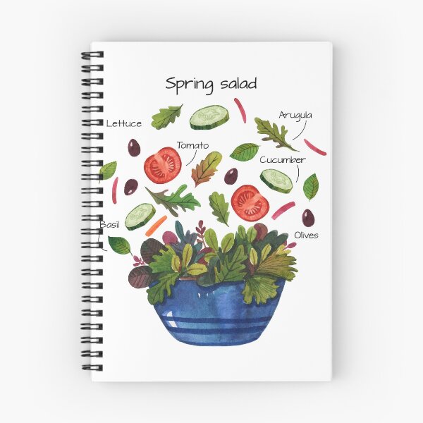 Item preview, Spring Salad Recipe designed and sold by kimberpix.