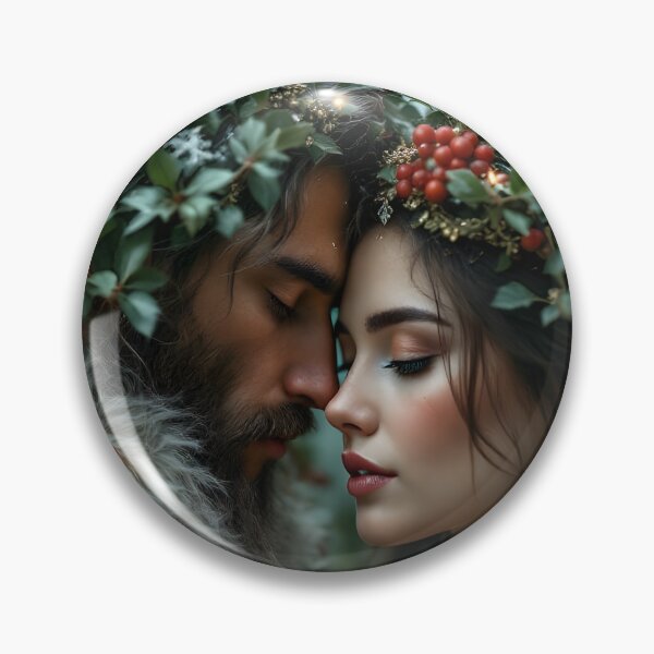 Item preview, Pagan Couple. Winter Solstice Yule. designed and sold by SoniaSarkali.