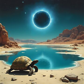 Artwork thumbnail, Tortoise Oasis Eclipse by HabitableMoons