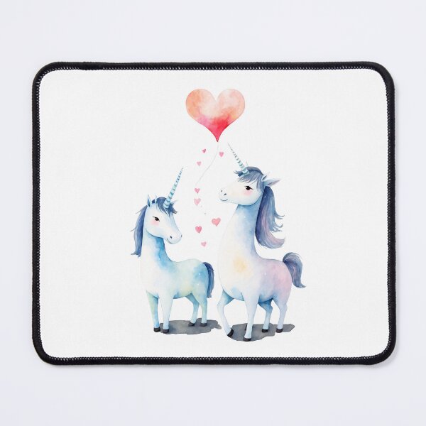 Item preview, Watercolor horse, watercolor unicorn, valentine day, love, adorable unicorn designed and sold by Victoria Riabov.