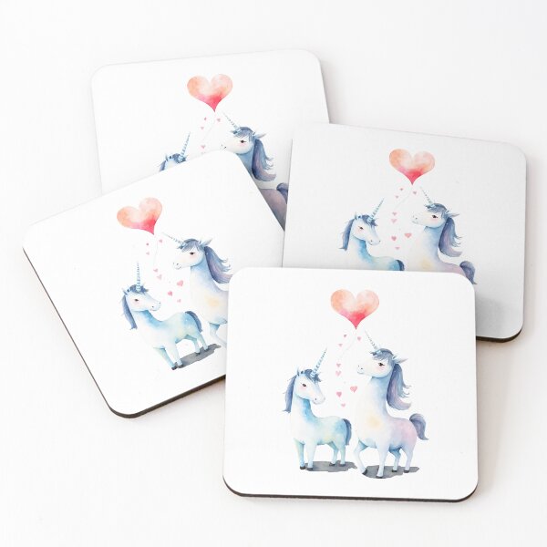 Item preview, Watercolor horse, watercolor unicorn, valentine day, love, adorable unicorn designed and sold by Victoria Riabov.