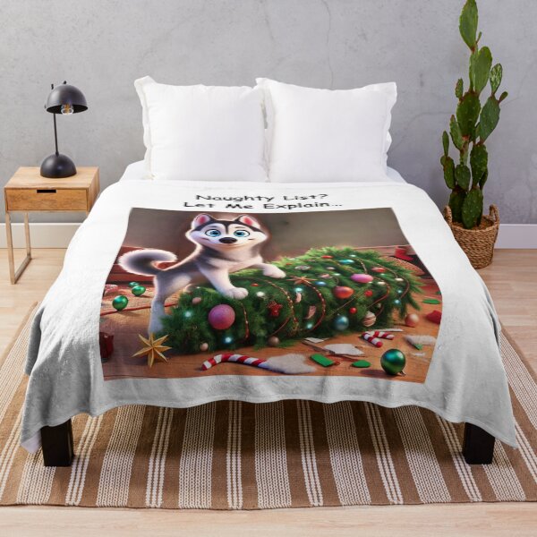 Item preview, Naughty List? Let Me Explain… - Dog husky designed and sold by The Jolly Husky .