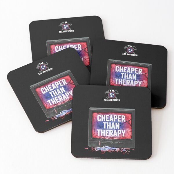 Item preview, Cheaper Than Therapy (for Black or Navy Background) designed and sold by TNAxeandSmash.