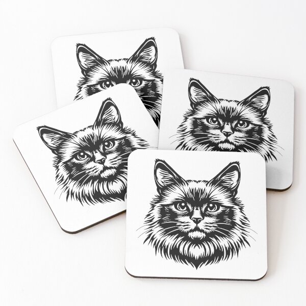 Item preview, Balinese Cat Minimalist Line Art Illustration designed and sold by House Of Roza.