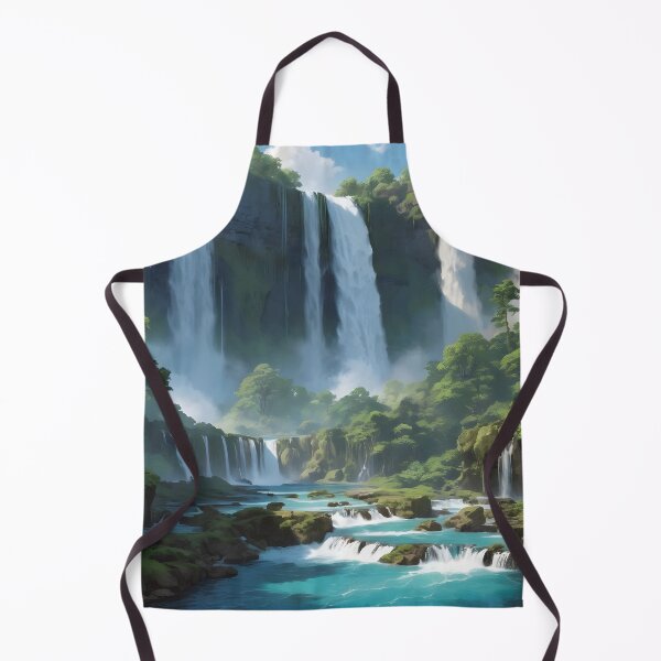 Item preview, waterfalls in the green forest or green jungle 20 designed and sold by AA-designstore.