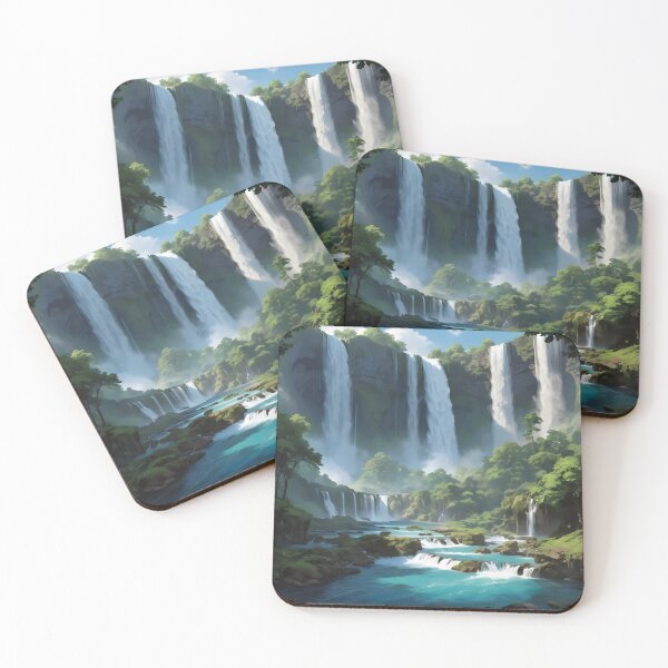 Item preview, waterfalls in the green forest or green jungle 20   designed and sold by AA-designstore.
